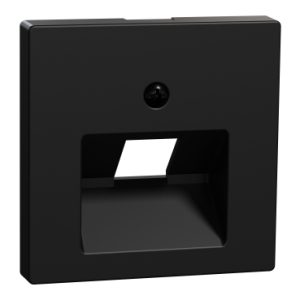 Центральна плата для розетки RJ45, Merten System M, матовий чорний, 1 пост