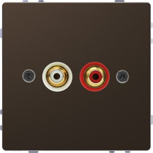 Розетка аудіо внутрішня "D-Life" мокко