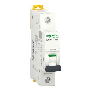 Автоматичний вимикач 1-п. IC60H 20A D (10кА) SCHNEIDER ELECTRIC (C3)