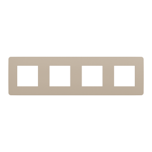 Рамка 4-х кратна "Studio Color" Пісочний/антрацит (C3)