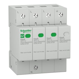 Пристрій захисту від імпульсної напруги  3Р+N/20кА/10кА/1,3кВ SCHNEIDER ELECTRIC (C1)