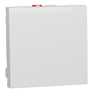 Вимикач 1-клавішний внутрішній. 2-модульний. "UNICA NEW" білий (C1)