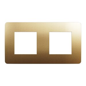 Рамка 2-постова Матова мідь/білий