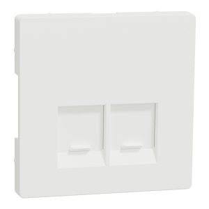 Накладка пилозахисна штекерна 2хRJ45 SysD матовий білий