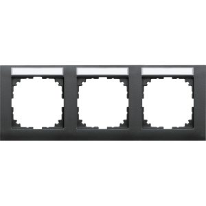 Рамка 3-постова під монтаж горизонтальна M-Pure SysM антрац