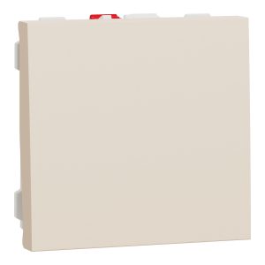 Вимикач 1-клавішний внутрішній. 2-модульний. "UNICA NEW" слонова кістка, (C2)