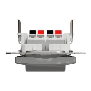 Розетка 1-а аудіо внутрішня гвинтові клеми "Sedna Design" Алюміній