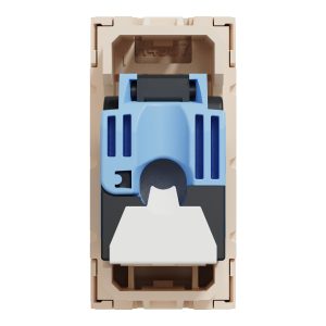 Розетка комп’ютерна RJ-45, внутрішня, категорія 6 UTP 1-модуль"UNICA NEW" слонова кістка (C3)