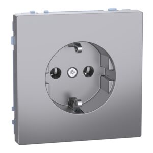 Розетка 1-а З/К внутр. "D-Life" сталь