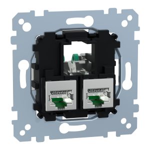 Механізм інформаційної розетки rj45,2-п,категорія 6a stp