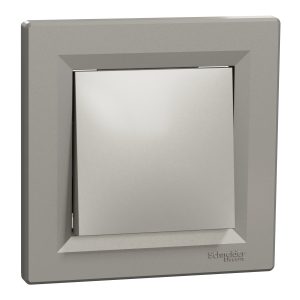 Вимикач 1-клавішний внутрішній  "ASFORA" бронза (C1)