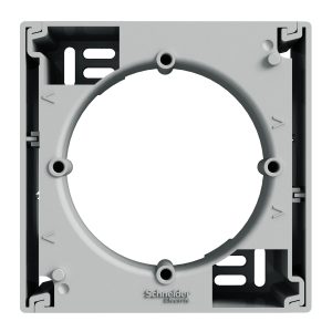 Коробка для зовнішнього монтажу одиночна "ASFORA" алюміній (C2)