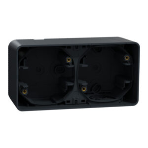 Коробка для зовн. монтажу 2-на IP55 "MUREVA S" чорна (C3)
