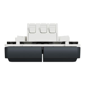 Кнопка 2-модулі 2-клавішна внутрішня. IP55 "MUREVA S" чорна (10А) (C3)