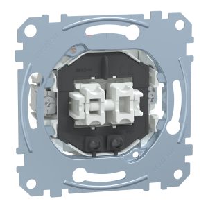 Механізм вимикача 2-клавішного внутрішнього з нейтраллю та індуктором 16А "Merten"