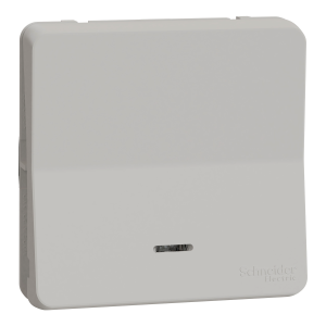 Кнопка 2-мод. внутр. з підсв. IP55 "MUREVA S" біла (10А) (C3)