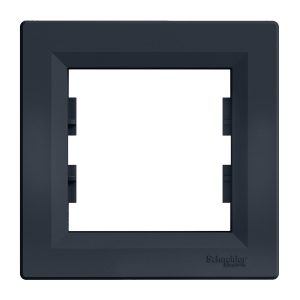 Рамка 1-а кратна "ASFORA" антрацит (C1)