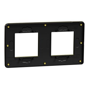 Рамка 2-постова Матове золото/антрацит