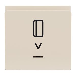 Вимикач картковий внутрішній. з підсвіткою, 2 модулі "UNICA NEW" слонова кістка (C3)