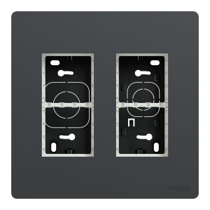 Блок unica system + відкритого встановлення 2х2 антрацит (C3)