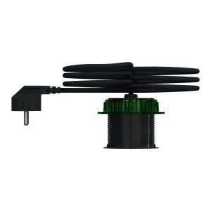 Розетковий блок вбудований у стіл 1х (2К+З) антрацит (C3)