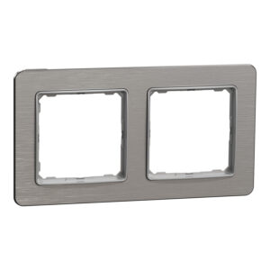 Рамка 2-а кратна "Sedna Elements" Матовий алюміній (знято з в-ва кінець на 2025)