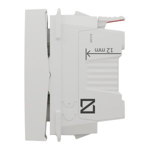 Кнопка 1-модулі. з підсвіткою "UNICA NEW" біла (C3)