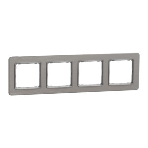Рамка 4-х кратна "Sedna Elements" Матовий алюміній