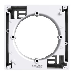 Коробка для зовнішнього монтажу одиночна "ASFORA" бiла (C1)