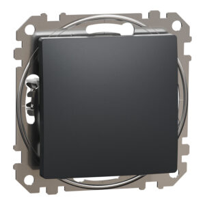 Вимикач 1-клавішний внутрішній "Sedna Design" Чорний