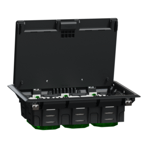 Підлоговий лючок, пластиковий, 6 модулів (L), Unica System+