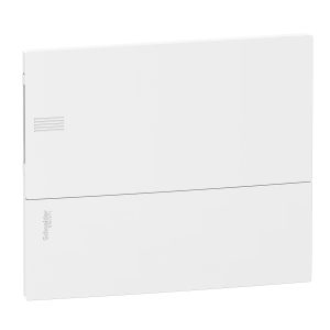 Щит пластиковий ЩРВ-П- 12 модулів, вбудовуваний монтаж, IP40 білі двері Resi9 (Schneider) (C1)