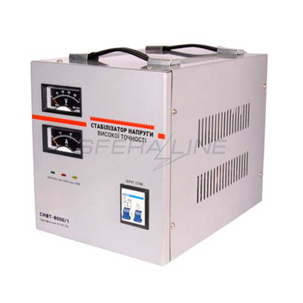 Стабілізатор напруги електромеханічний (сервоприводний) СНВТ-8000-1, 8 кВА, E.NEXT